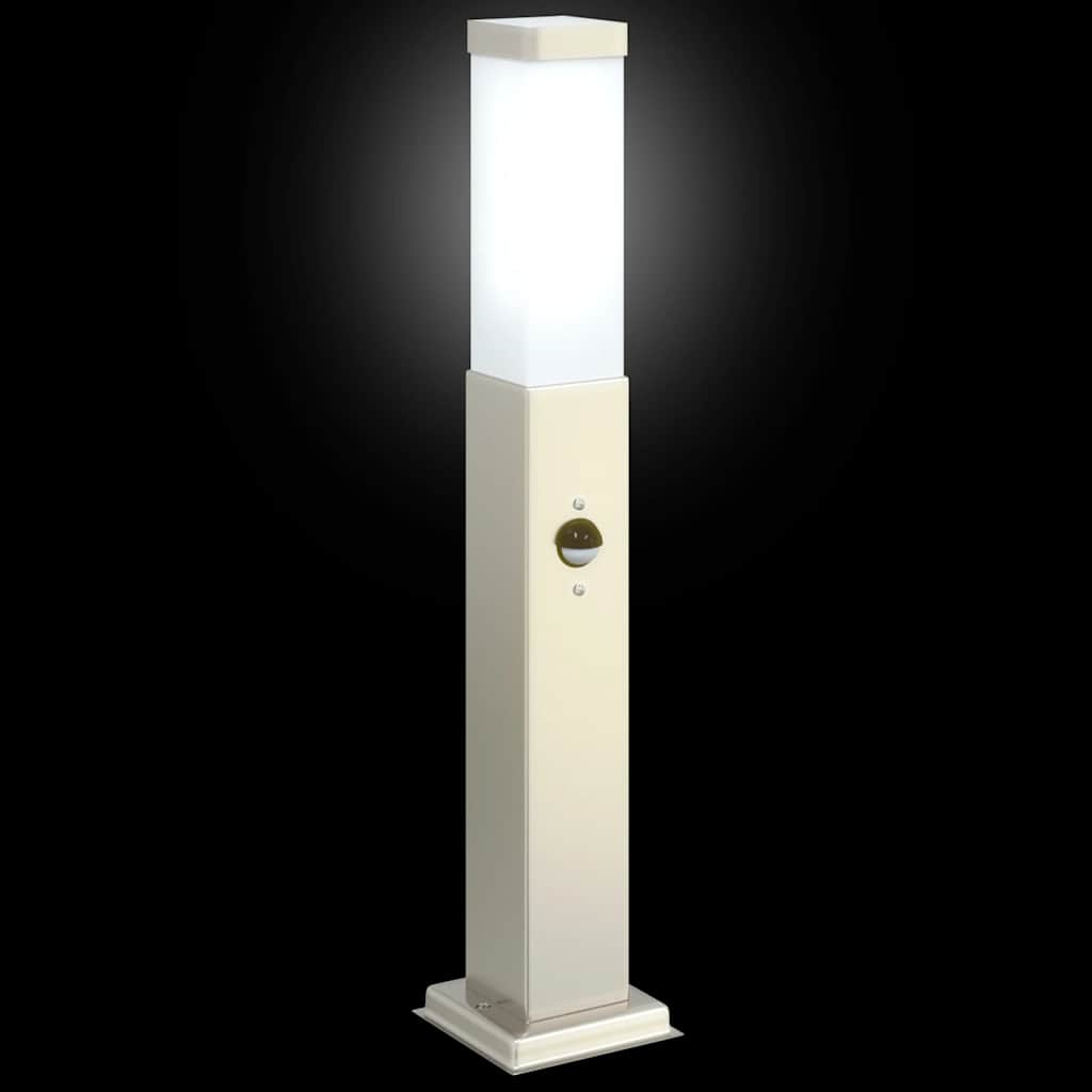 Baliza Luminosa Con Sensor De 50 Cm, Acero Inoxidable, Ip44