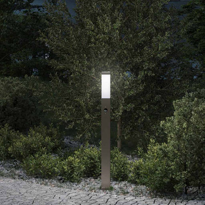 Baliza Luminosa Con Sensor De 80 Cm, Acero Inoxidable, Ip44