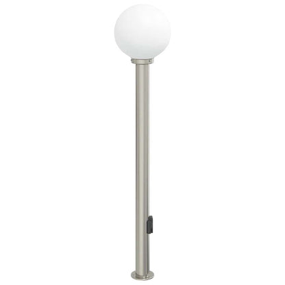 Baliza De Luz Con Toma De Corriente, 120 Cm, Acero Inoxidable, Ip44