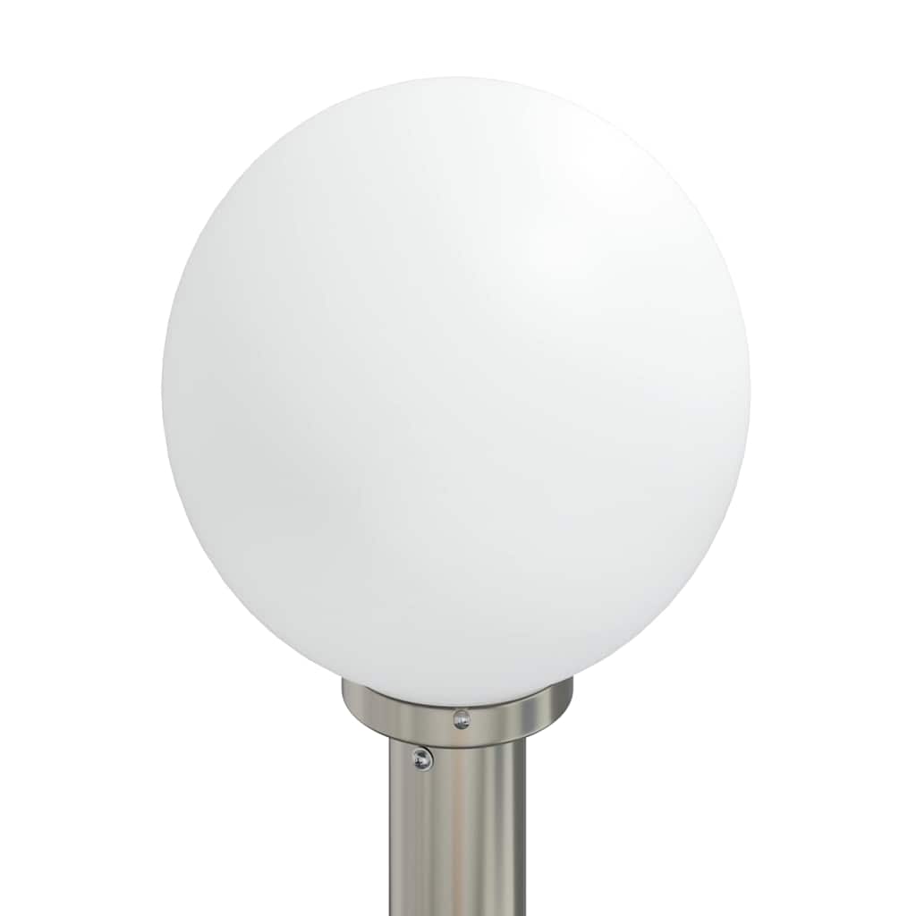 Baliza Luminosa Con Sensor Y Toma De Corriente, 80 Cm, Acero Inoxidable, Ip44