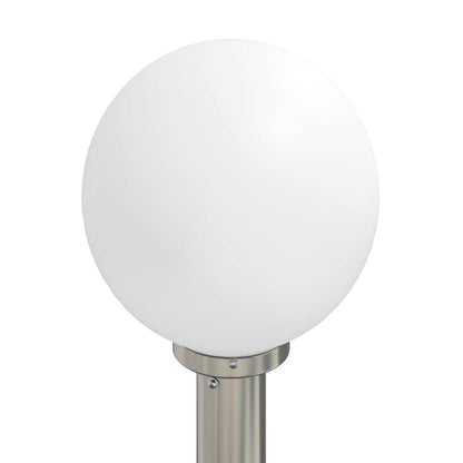 Baliza Luminosa Con Sensor Y Toma De Corriente, 80 Cm, Acero Inoxidable, Ip44