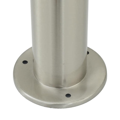 Baliza Luminosa Con Sensor Y Toma De Corriente, 80 Cm, Acero Inoxidable, Ip44