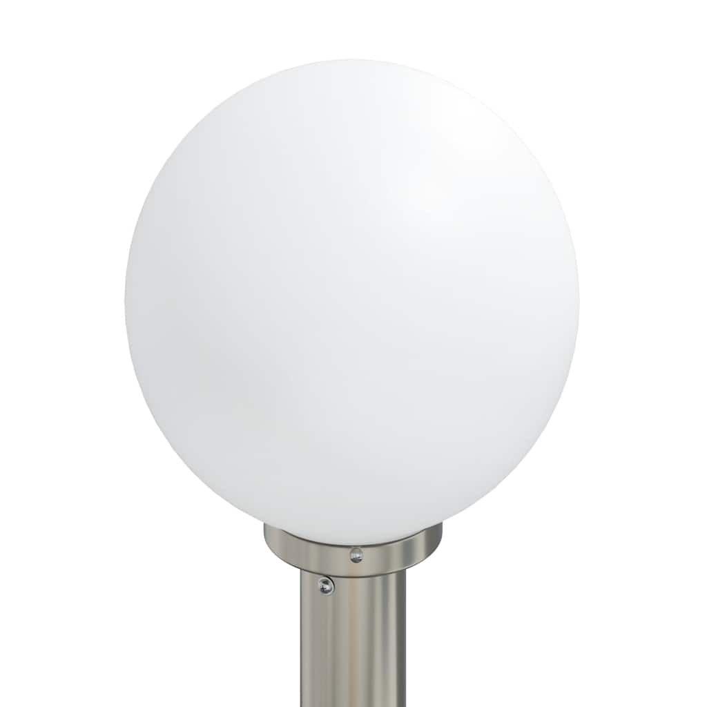 Balizas De Luz Con Sensor Y Tomacorriente, 3 Unidades, 80 Cm, Acero Inoxidable, Ip44