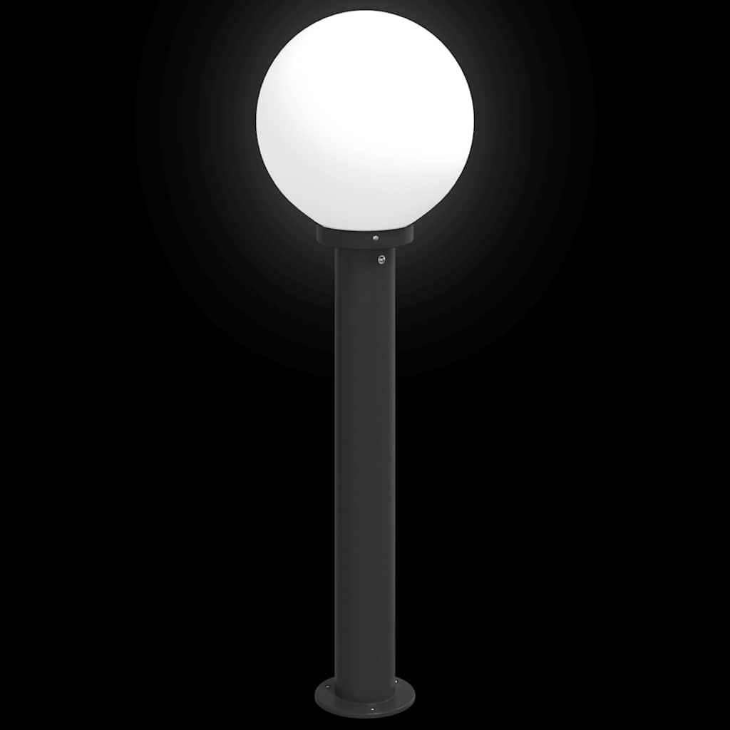 Baliza De Luz De 80 Cm, Color Negro, Ip44