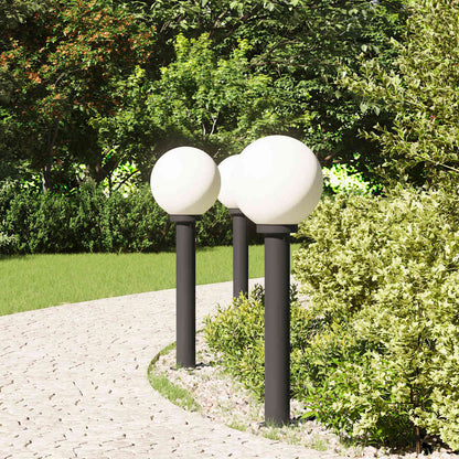 Balizas De Luz, 3 Unidades, 80 Cm, Color Negro, Ip44