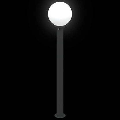 Baliza De Luz De 120 Cm, Color Negro, Ip44