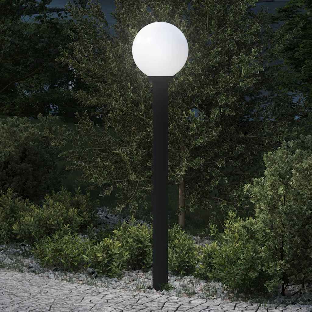 Baliza De Luz De 120 Cm, Color Negro, Ip44