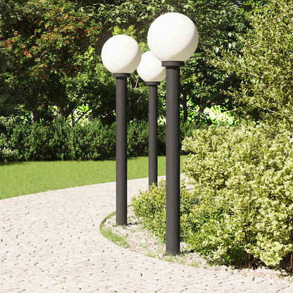 Balizas De Luz, 3 Unidades, 120 Cm, Color Negro, Ip44
