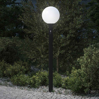 Baliza Luminosa Con Sensor De 120 Cm, Color Negro, Ip44