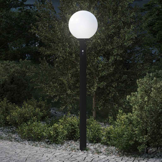 Baliza Luminosa Con Sensor De 120 Cm, Color Negro, Ip44