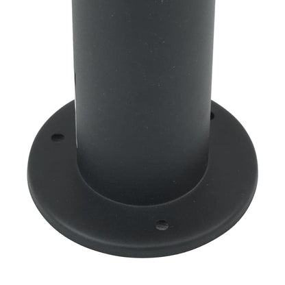 Baliza De Luz Con Toma De Corriente De 80 Cm, Color Negro, Ip44