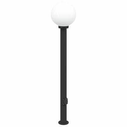 Baliza De Luz Con Toma De Corriente De 120 Cm, Color Negro, Ip44