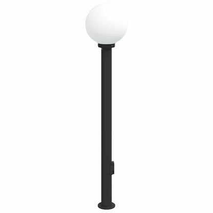 Baliza De Luz Con Toma De Corriente De 120 Cm, Color Negro, Ip44