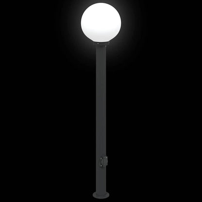 Baliza De Luz Con Toma De Corriente De 120 Cm, Color Negro, Ip44