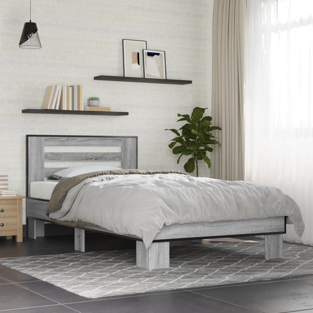 Estructura Cama Madera Ingeniería Metal