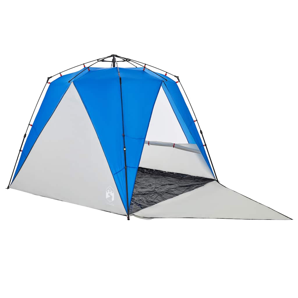 Tienda De Playa 4 Personas Impermeable Apertura Rápida Azul