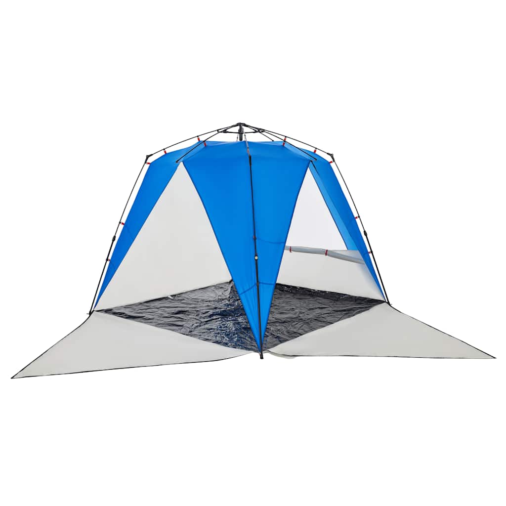 Tienda De Playa 4 Personas Impermeable Apertura Rápida Azul