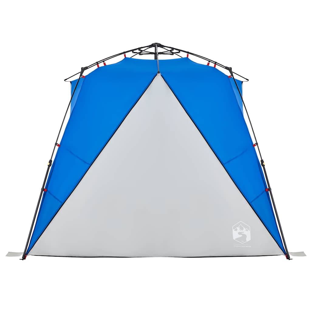 Tienda De Playa 4 Personas Impermeable Apertura Rápida Azul