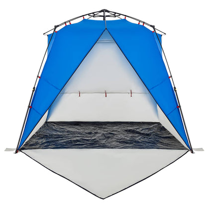 Tienda De Playa 4 Personas Impermeable Apertura Rápida Azul