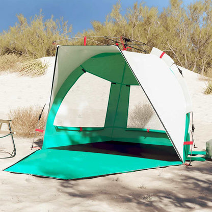 Tienda De Playa Impermeable Apertura Rápida Verde
