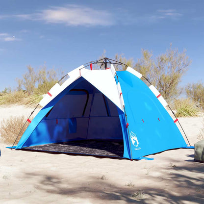 Tienda De Playa 3 Personas Impermeable Apertura Rápida Verde