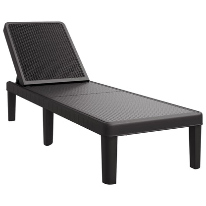 Tumbona Ajustable En 4 Alturas Polipropileno 155,5X57X28 Cm