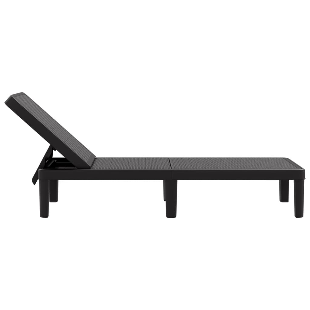 Tumbona Ajustable En 4 Alturas Polipropileno 155,5X57X28 Cm