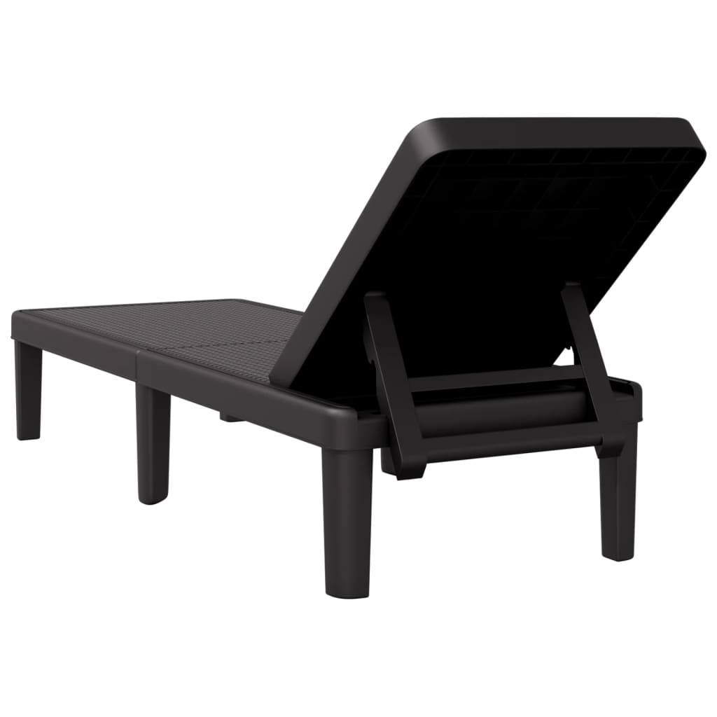 Tumbona Ajustable En 4 Alturas Polipropileno 155,5X57X28 Cm