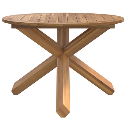 Mesa De Jardín Madera Maciza De Teca Ø
