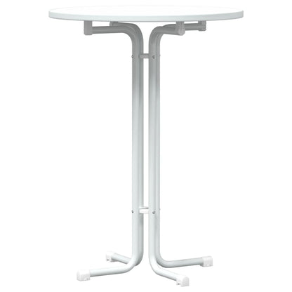 Mesa De Bar Madera Ingeniería Y Acero Ø80X110Cm