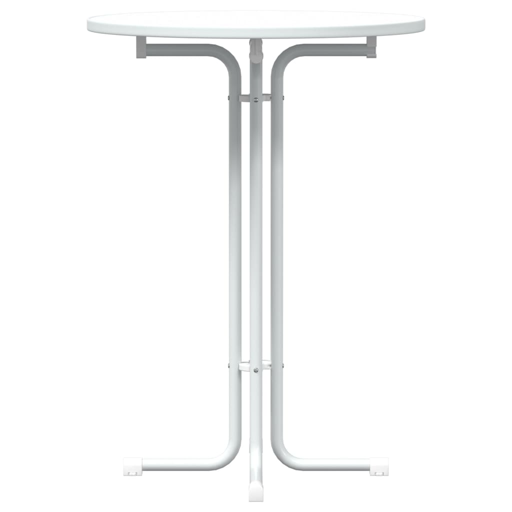 Mesa De Bar Madera Ingeniería Y Acero Ø80X110Cm
