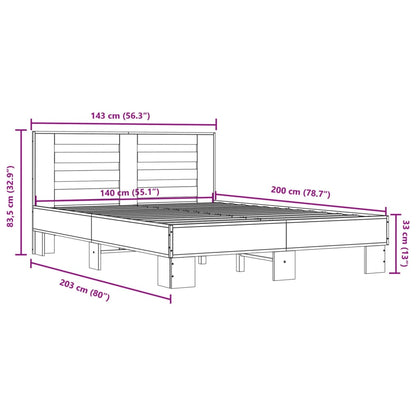 Estructura Cama Madera Ingeniería Metal