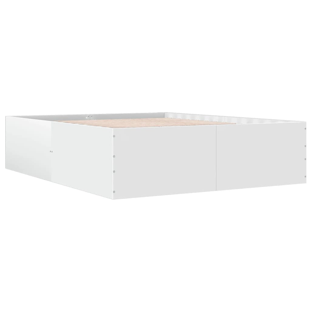 Estructura De Cama Madera De Ingeniería Blanca