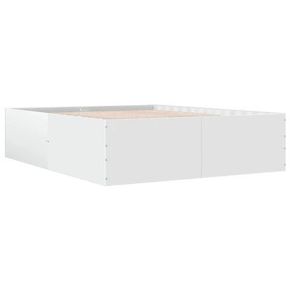 Estructura De Cama Madera De Ingeniería Blanca