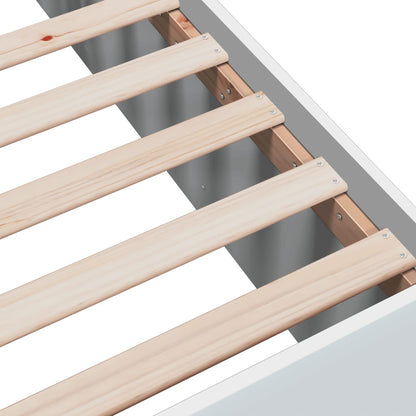 Estructura De Cama Madera De Ingeniería Blanca