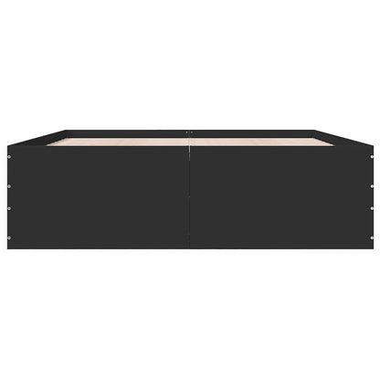 Estructura De Cama Madera De Ingeniería Negra