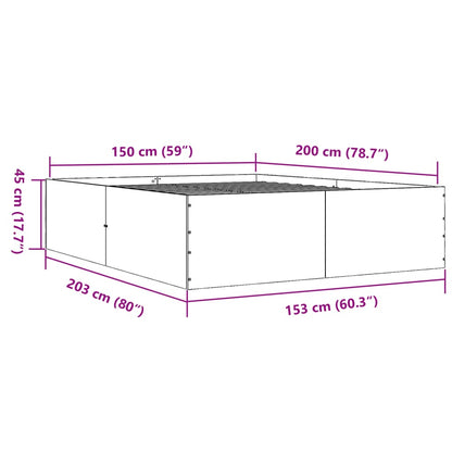 Estructura De Cama Madera De Ingeniería 150X200Cm