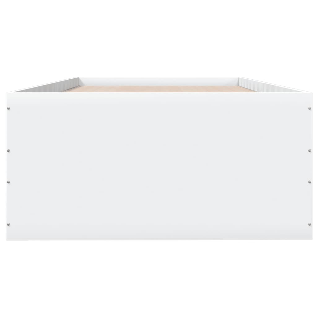 Estructura De Cama Madera De Ingeniería Blanca