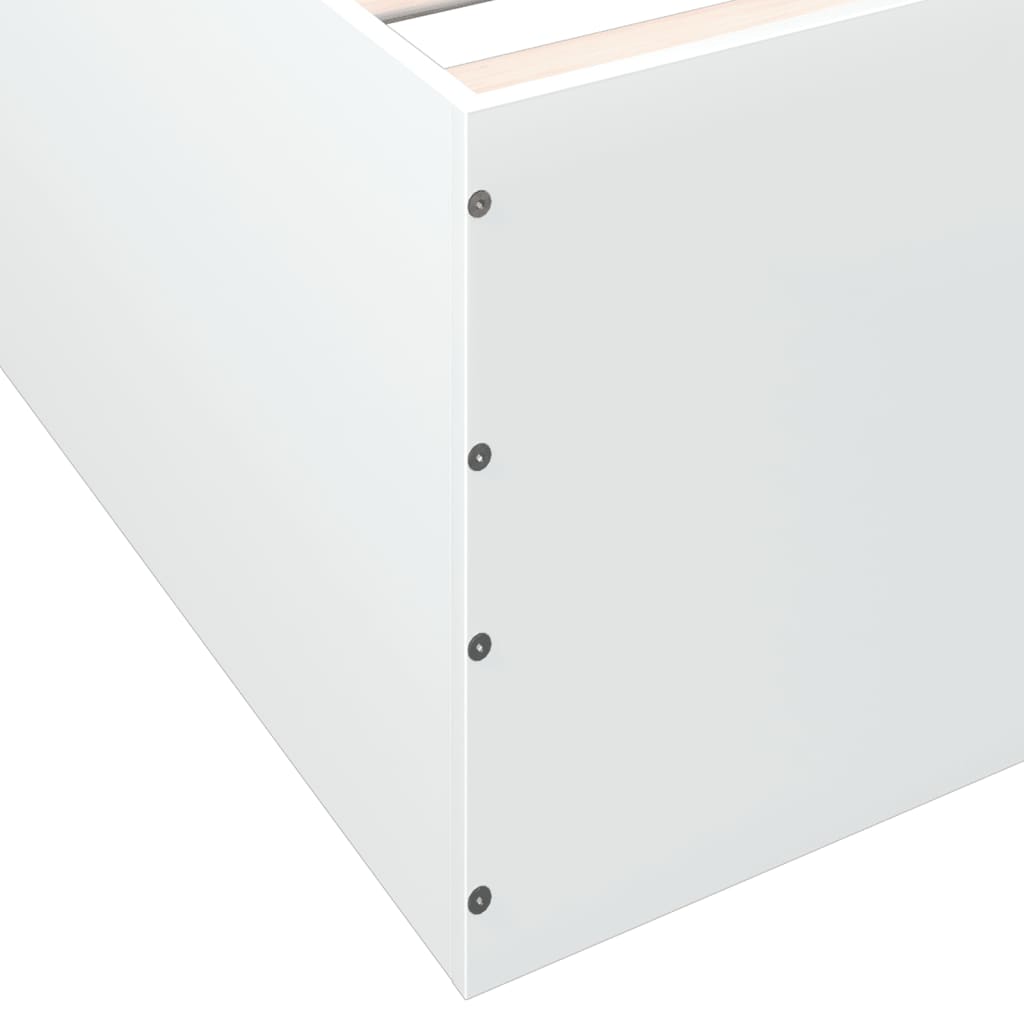 Estructura De Cama Madera De Ingeniería Blanca