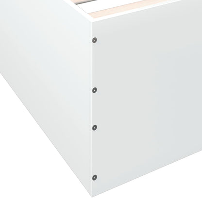 Estructura De Cama Madera De Ingeniería Blanca