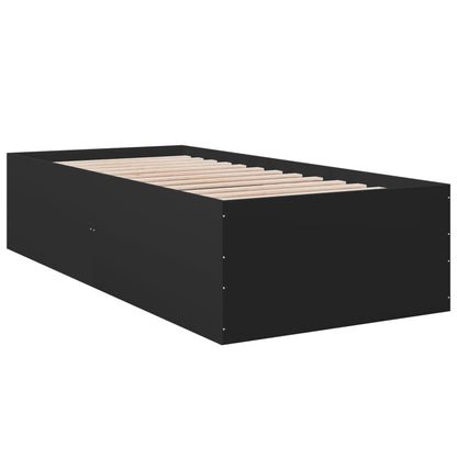 Estructura De Cama Madera De Ingeniería Negra