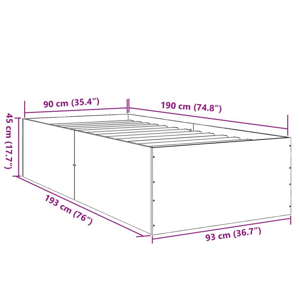 Estructura De Cama Madera De Ingeniería