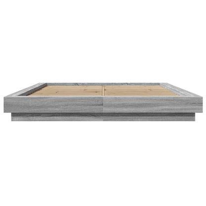 Estructura Cama Con Luces Led Madera