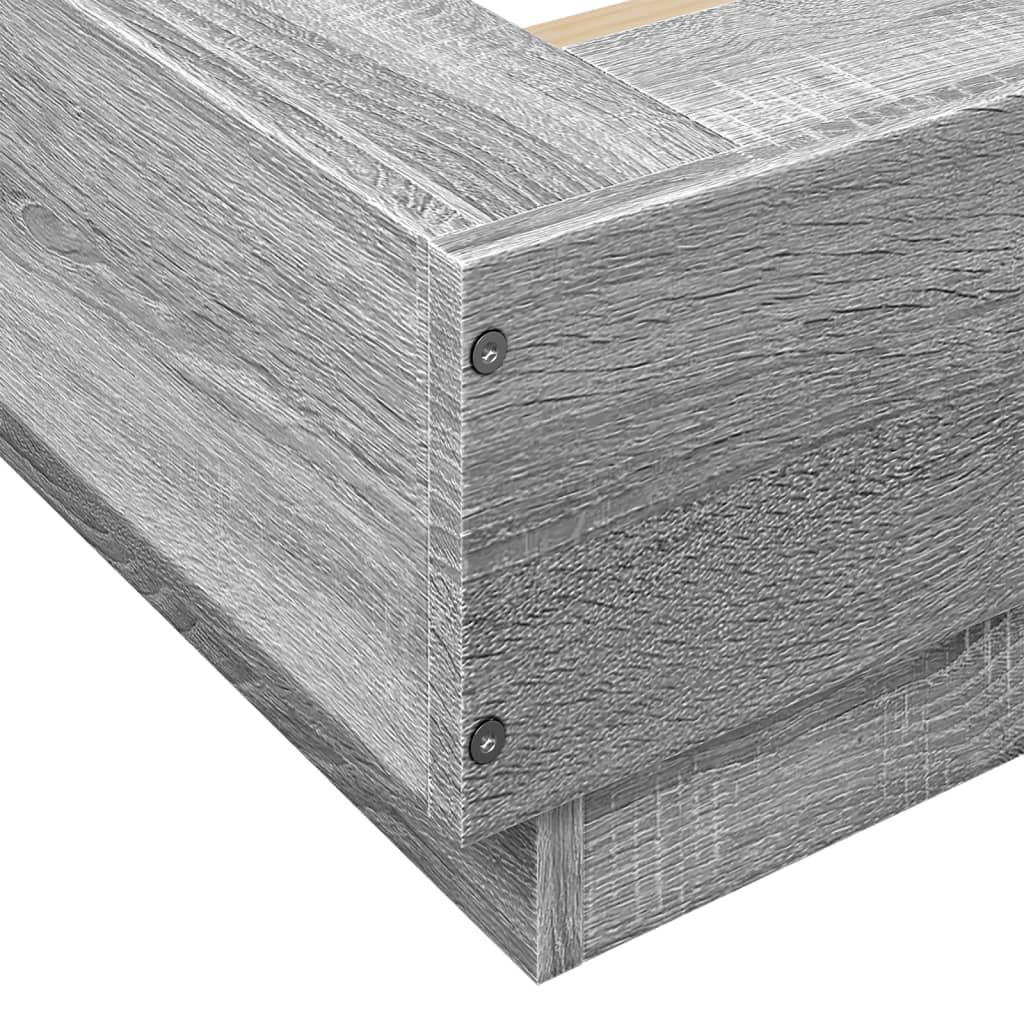 Estructura Cama Con Luces Led Madera