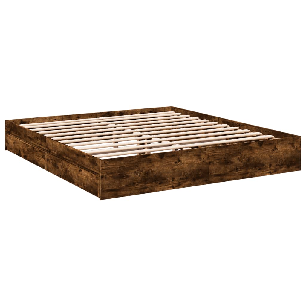 Cama Con Cajones Madera De Ingeniería