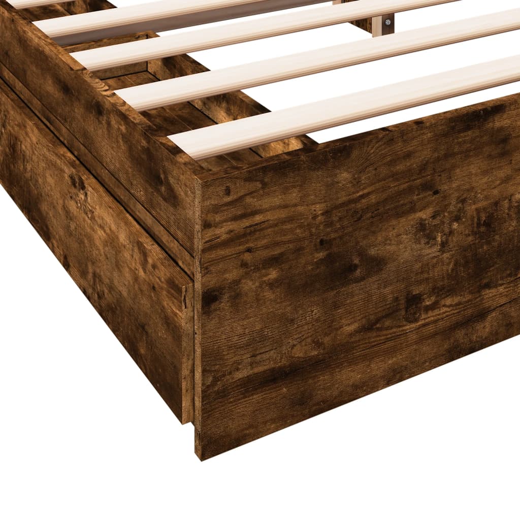 Cama Con Cajones Madera De Ingeniería