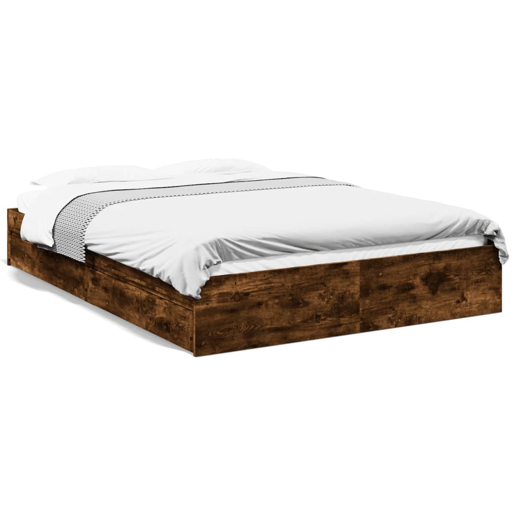 Cama Con Cajones Madera De Ingeniería