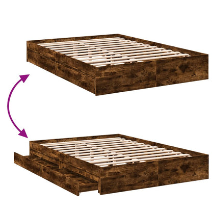 Cama Con Cajones Madera De Ingeniería