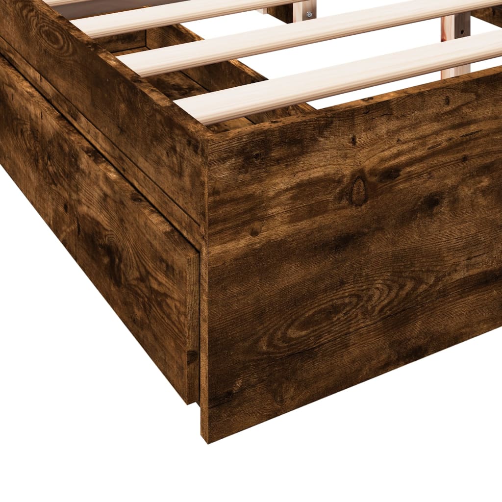 Cama Con Cajones Madera De Ingeniería