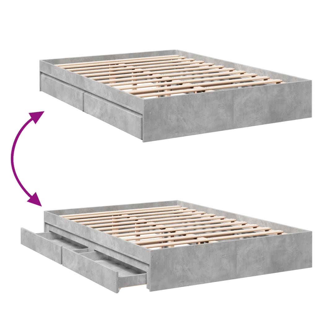 Cama Con Cajones Madera Ingeniería